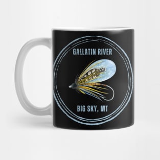 Gallatin River in Big Sky Montana Fly Fishing Mug